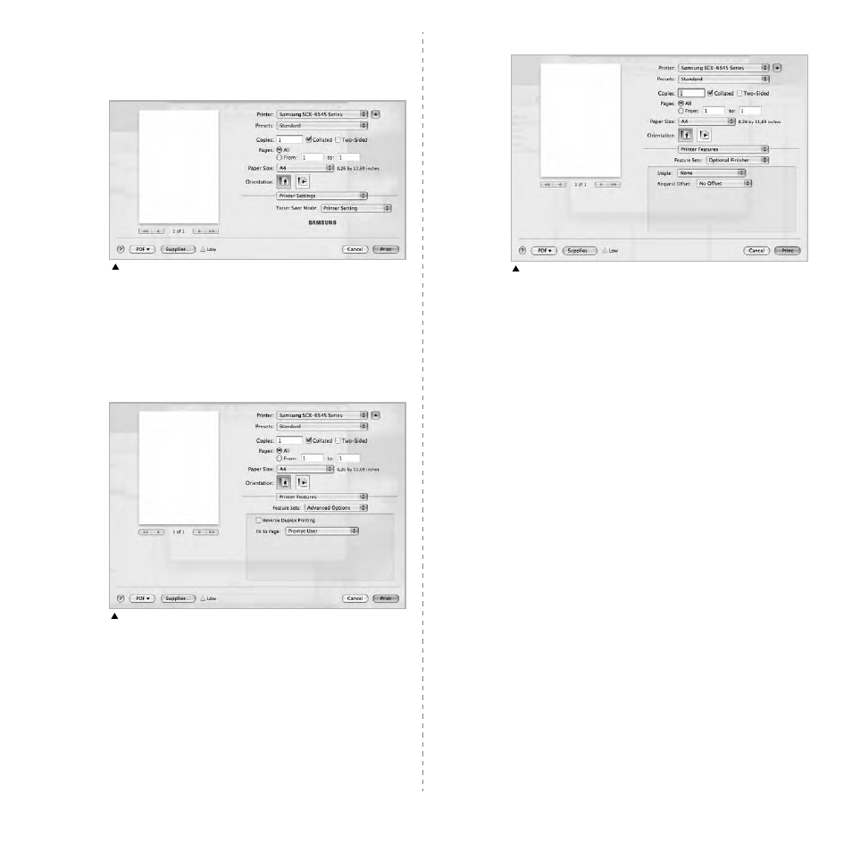 Printer features | Samsung SCX-6545N User Manual | Page 186 / 190