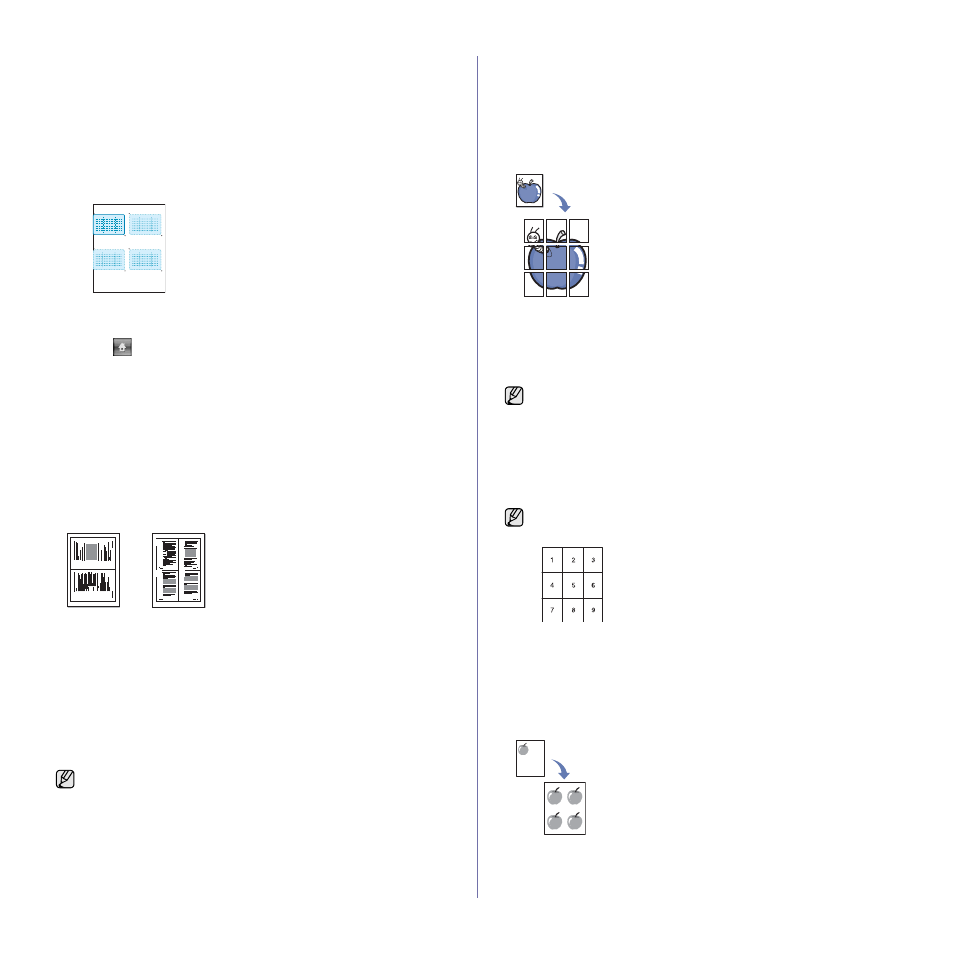 Up or 4-up copying (n-up), Poster copying, Clone copying | Samsung SCX-6545N User Manual | Page 47 / 190