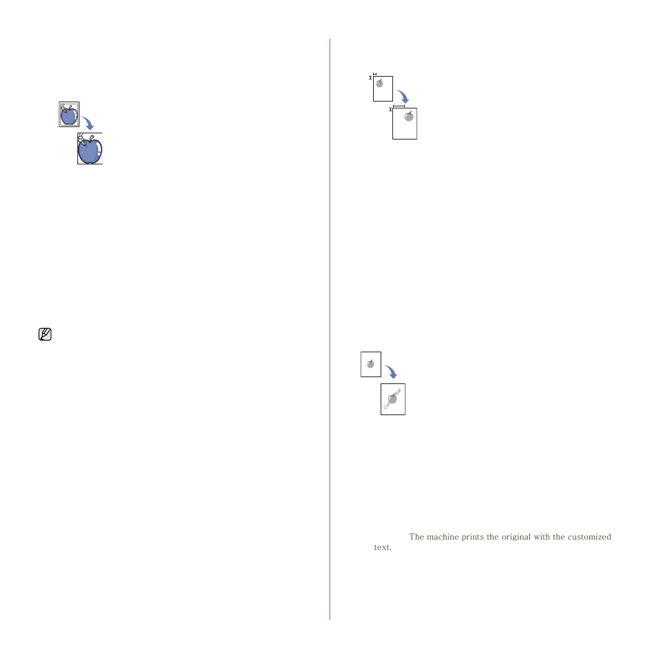 Erasing edges, Erasing background images, Shifting margins | Watermark copying | Samsung SCX-6545N User Manual | Page 49 / 190
