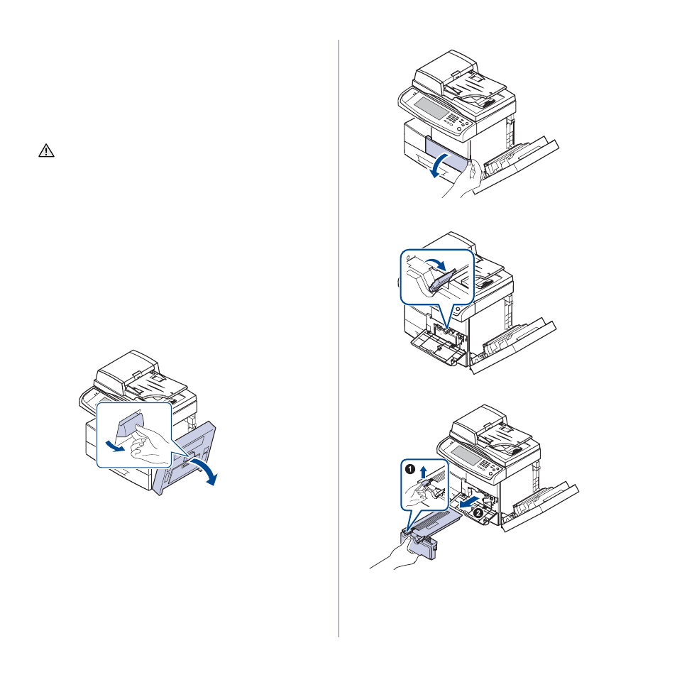 Handling instructions, Use of non-samsung and refilled toner cartridge, Estimated cartridge life | Replacing the toner cartridge | Samsung SCX-6545N User Manual | Page 97 / 190