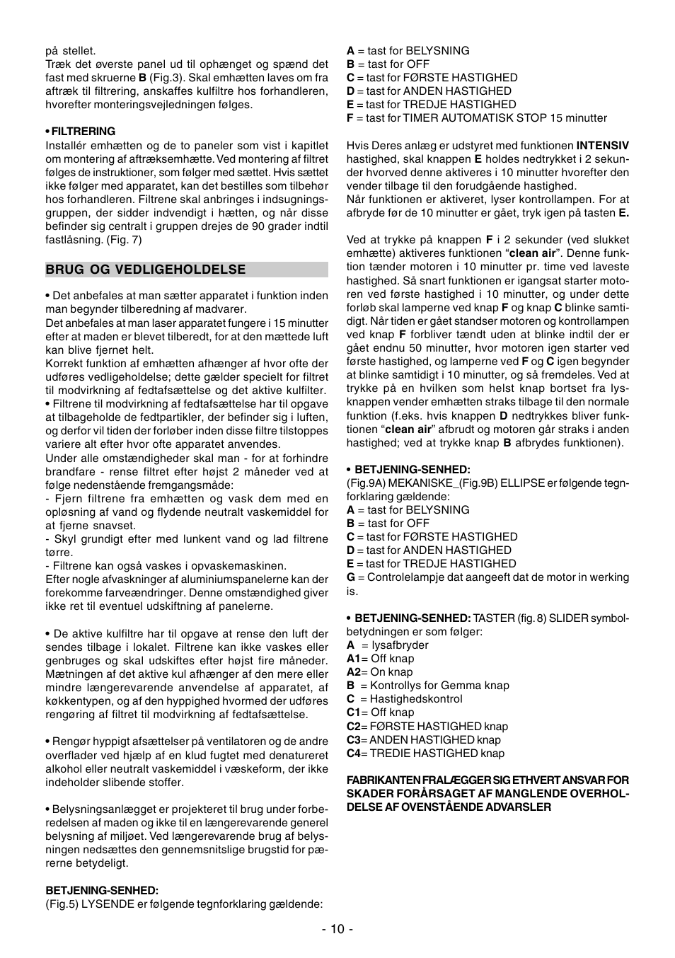 Ardo CN60inox User Manual | Page 10 / 28