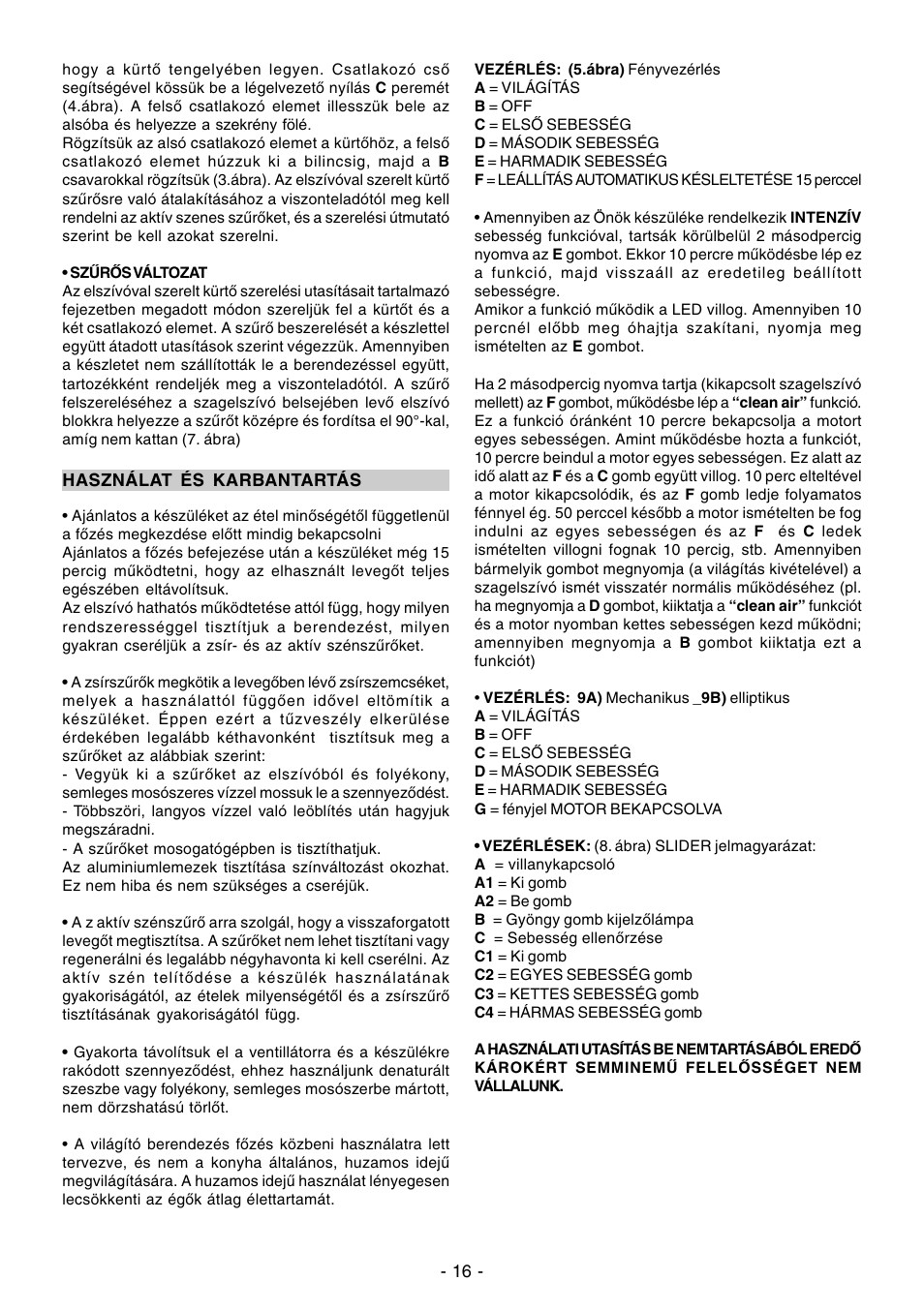 Ardo CN60inox User Manual | Page 16 / 28