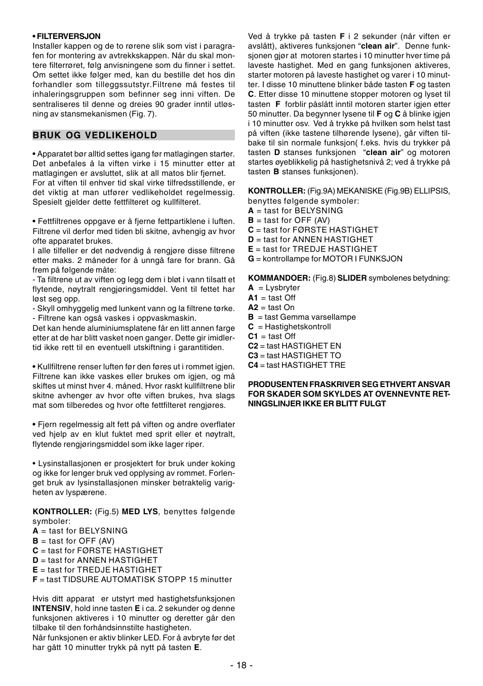 Ardo CN60inox User Manual | Page 18 / 28