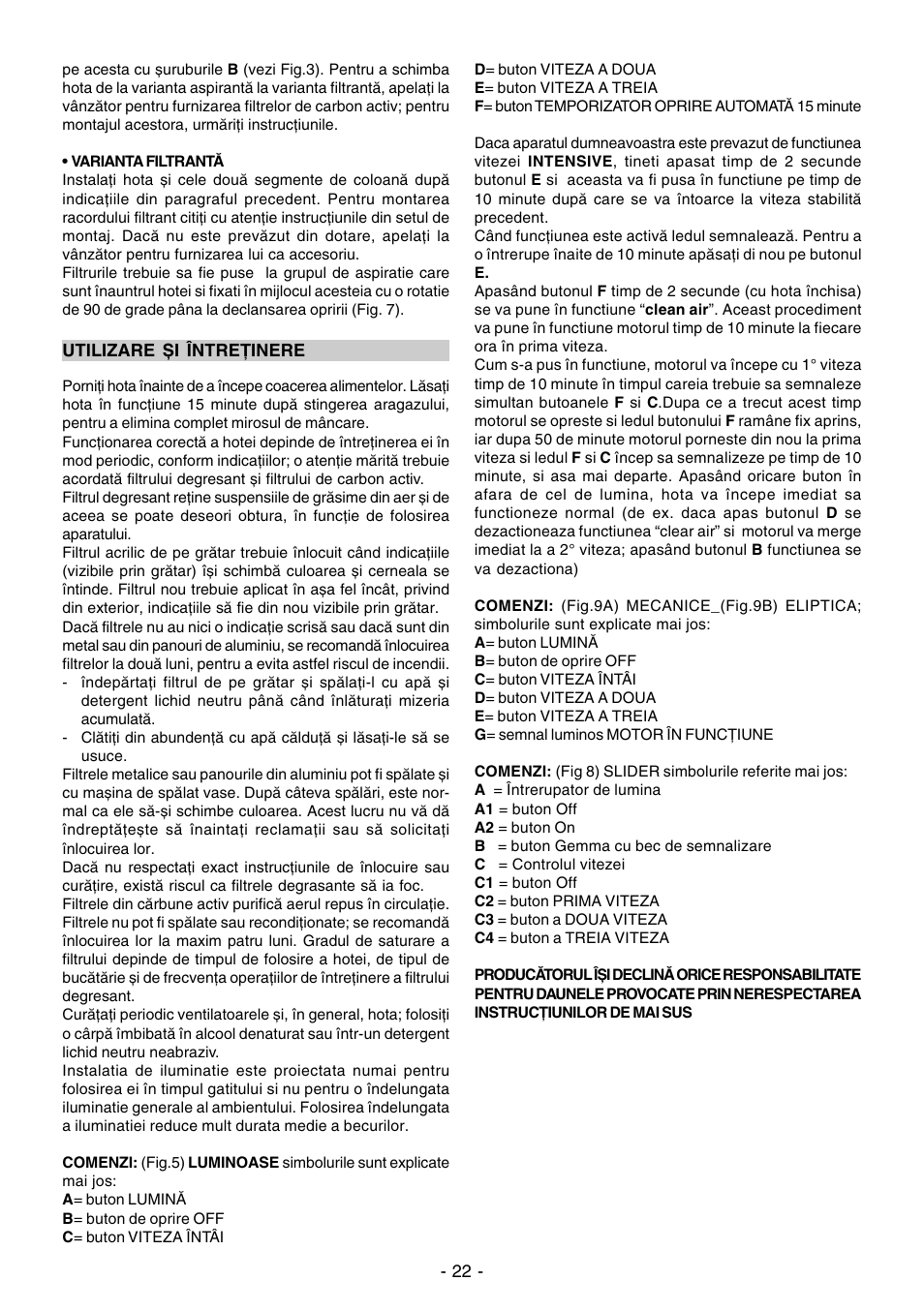 Ardo CN60inox User Manual | Page 22 / 28