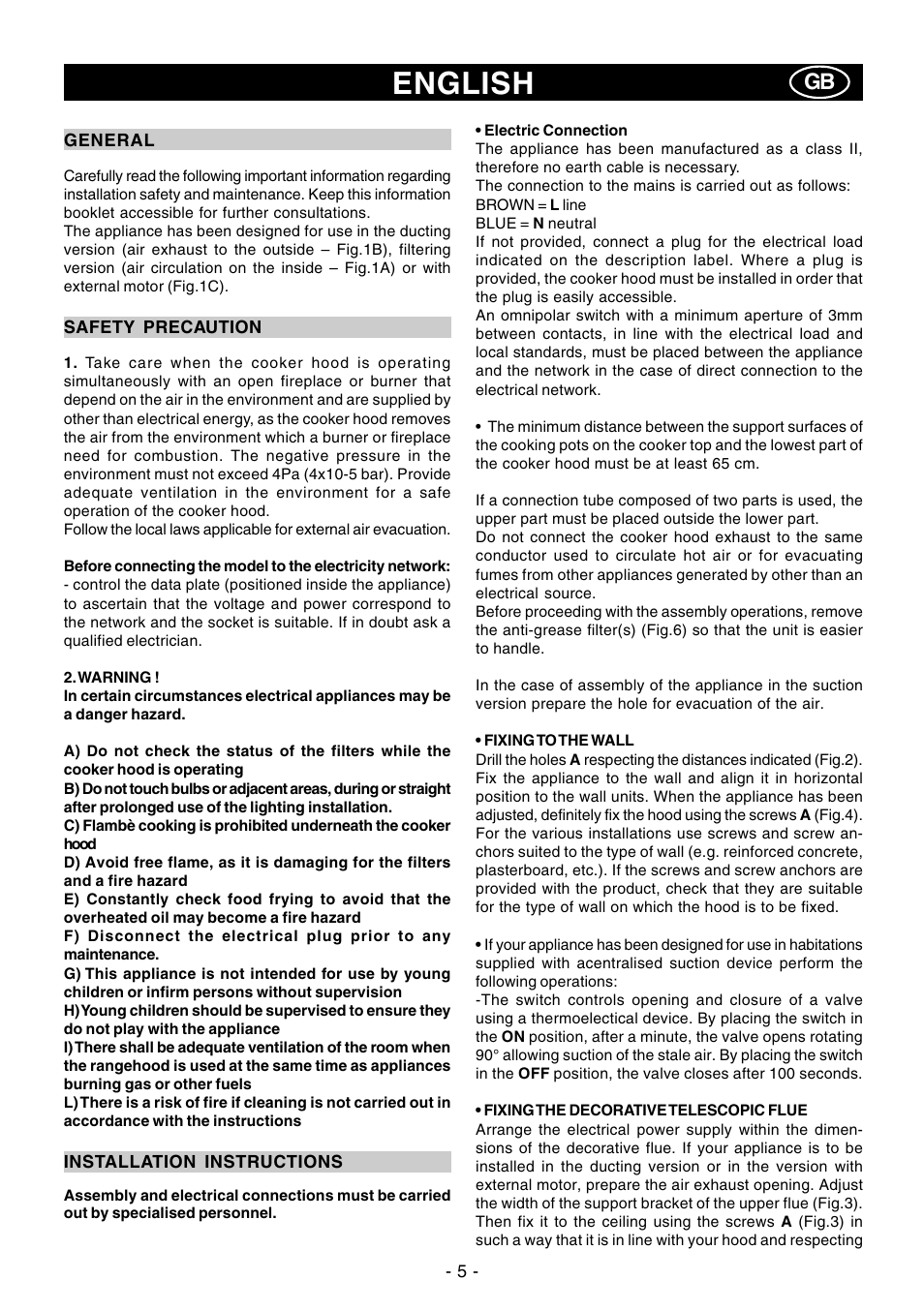 English | Ardo CN60inox User Manual | Page 5 / 28