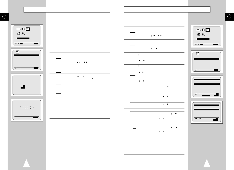 Presetting the stations manually, Presetting the stations automatically | Samsung SV-262B User Manual | Page 10 / 25