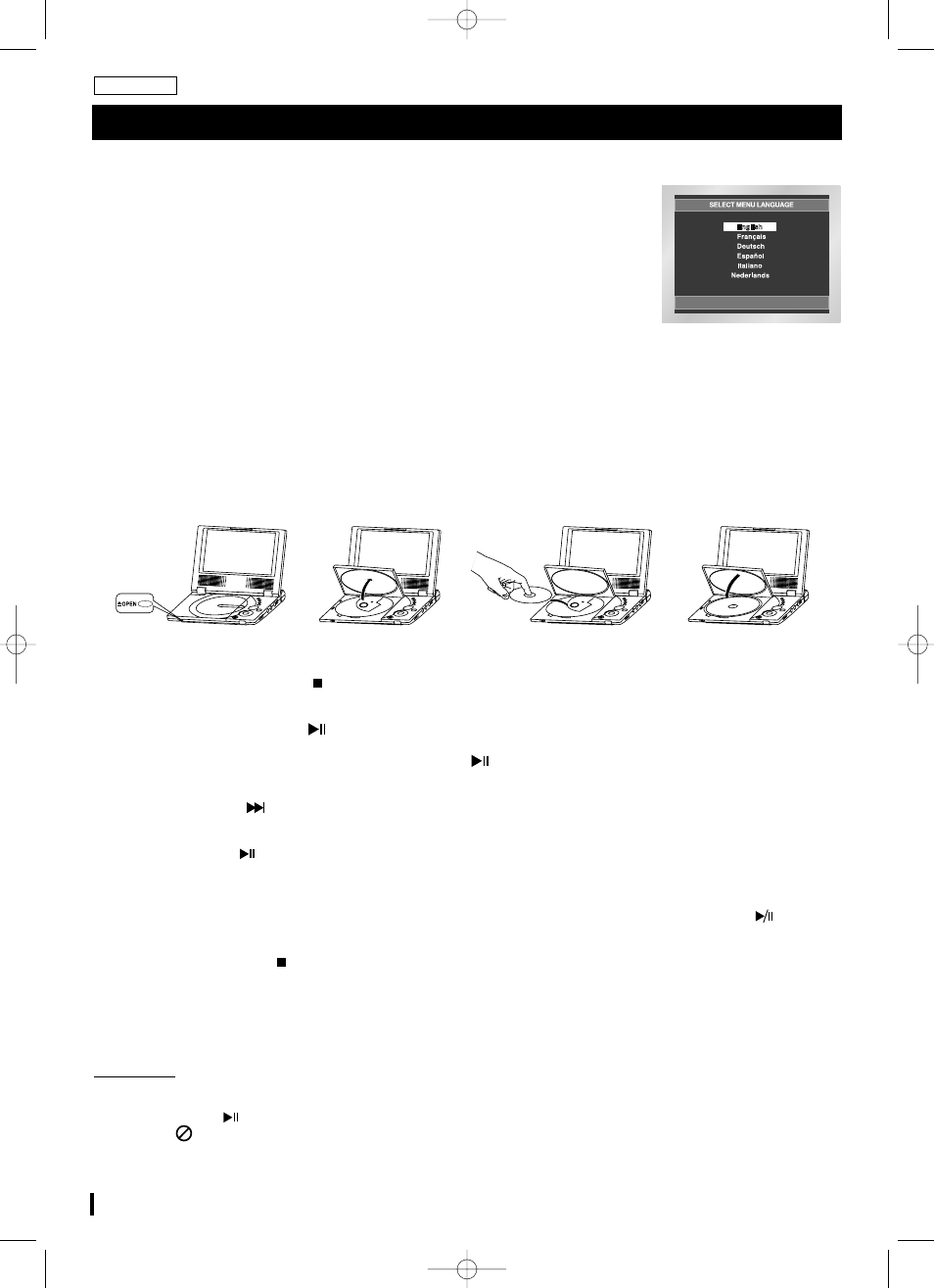 Lecture des disques | Samsung DVD-L70A User Manual | Page 12 / 101