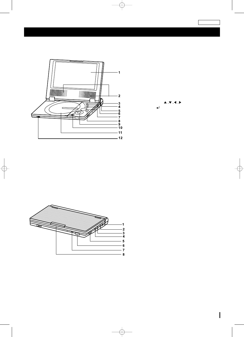 Description du panneau avant, Ivue avant i vue du côté droit | Samsung DVD-L70A User Manual | Page 7 / 101