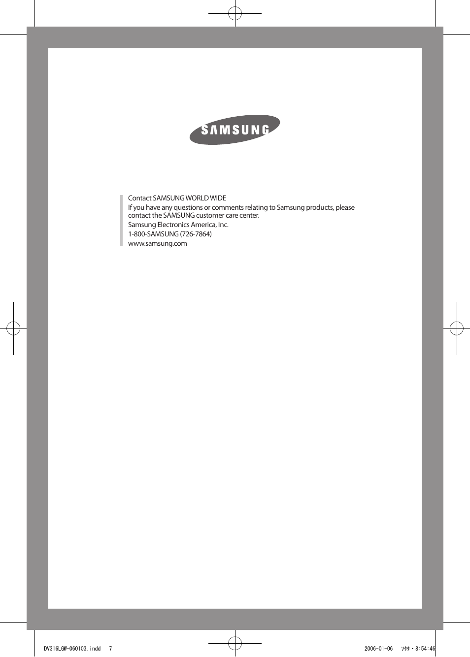 Samsung DV317AGS User Manual | Page 32 / 32