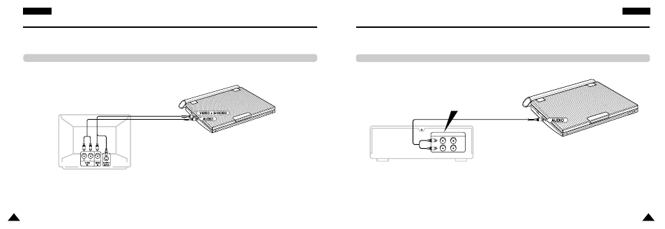 Connecting to a tv, Connecting to a stereo component | Samsung DVD-L300WDEU User Manual | Page 11 / 34