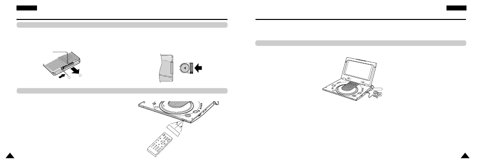 Using the remote control unit, Connections, Connecting headphones to the dvd | Samsung DVD-L300WDEU User Manual | Page 9 / 34