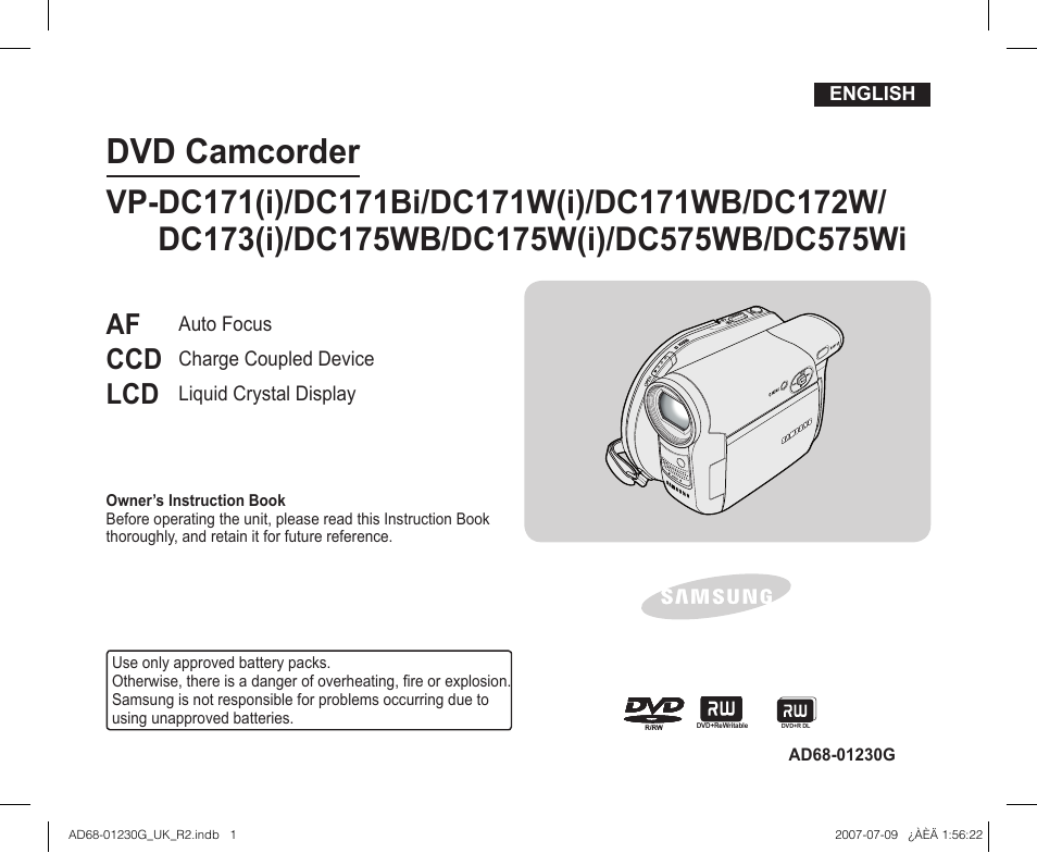 Samsung DC575WI User Manual | 132 pages