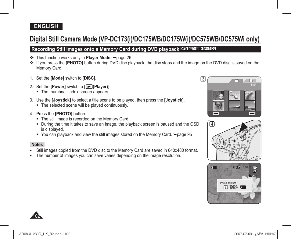 Samsung DC575WI User Manual | Page 102 / 132