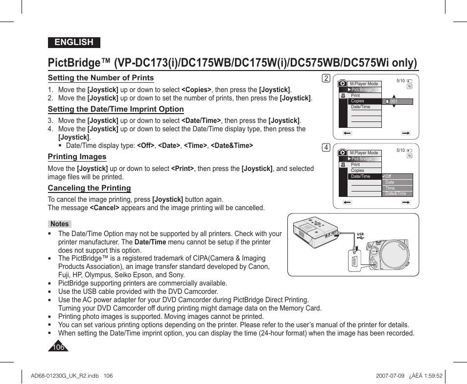 English | Samsung DC575WI User Manual | Page 106 / 132