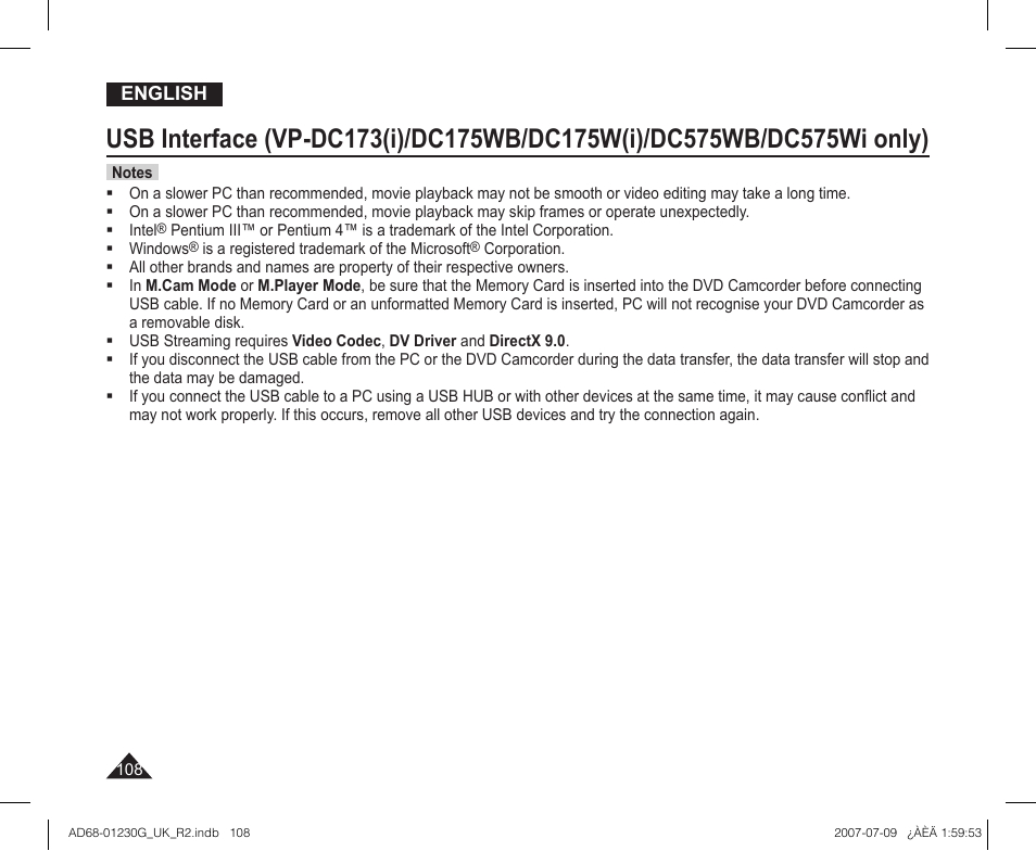 Samsung DC575WI User Manual | Page 108 / 132