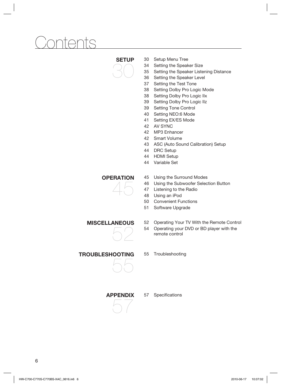 Samsung C770BS-XAC User Manual | Page 6 / 60