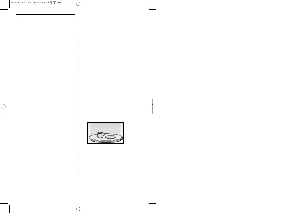 Cooking instructions | Samsung M1D8SCE User Manual | Page 16 / 27