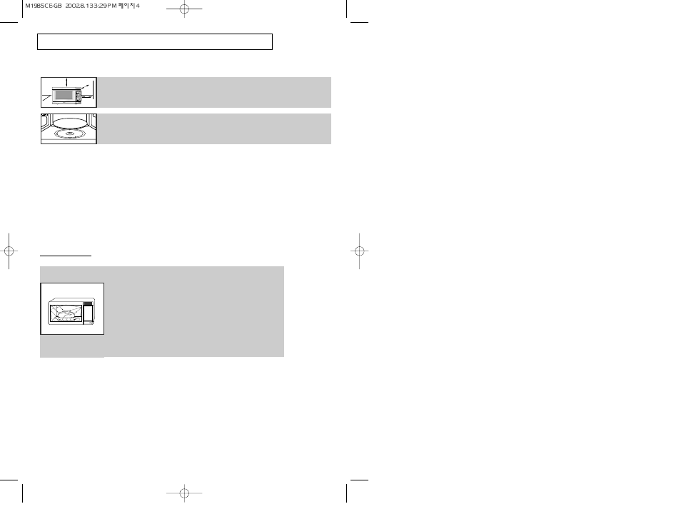 Installing your microwave oven, Sensor cook | Samsung M1D8SCE User Manual | Page 4 / 27