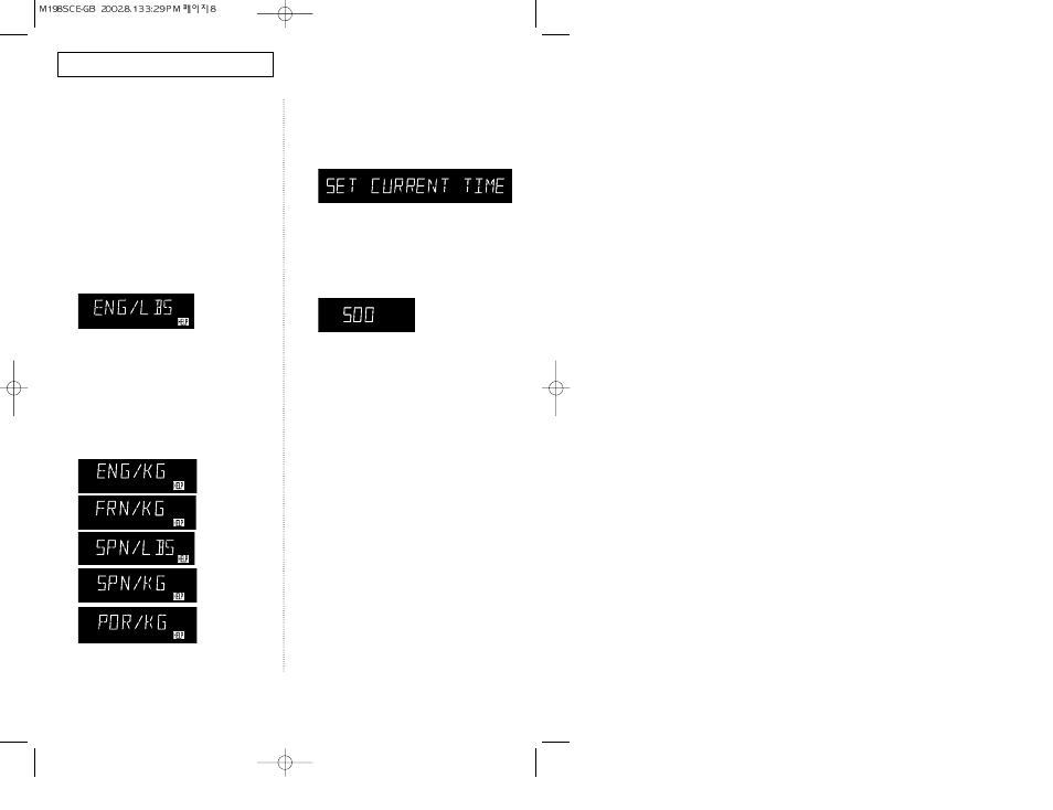 Operation | Samsung M1D8SCE User Manual | Page 8 / 27