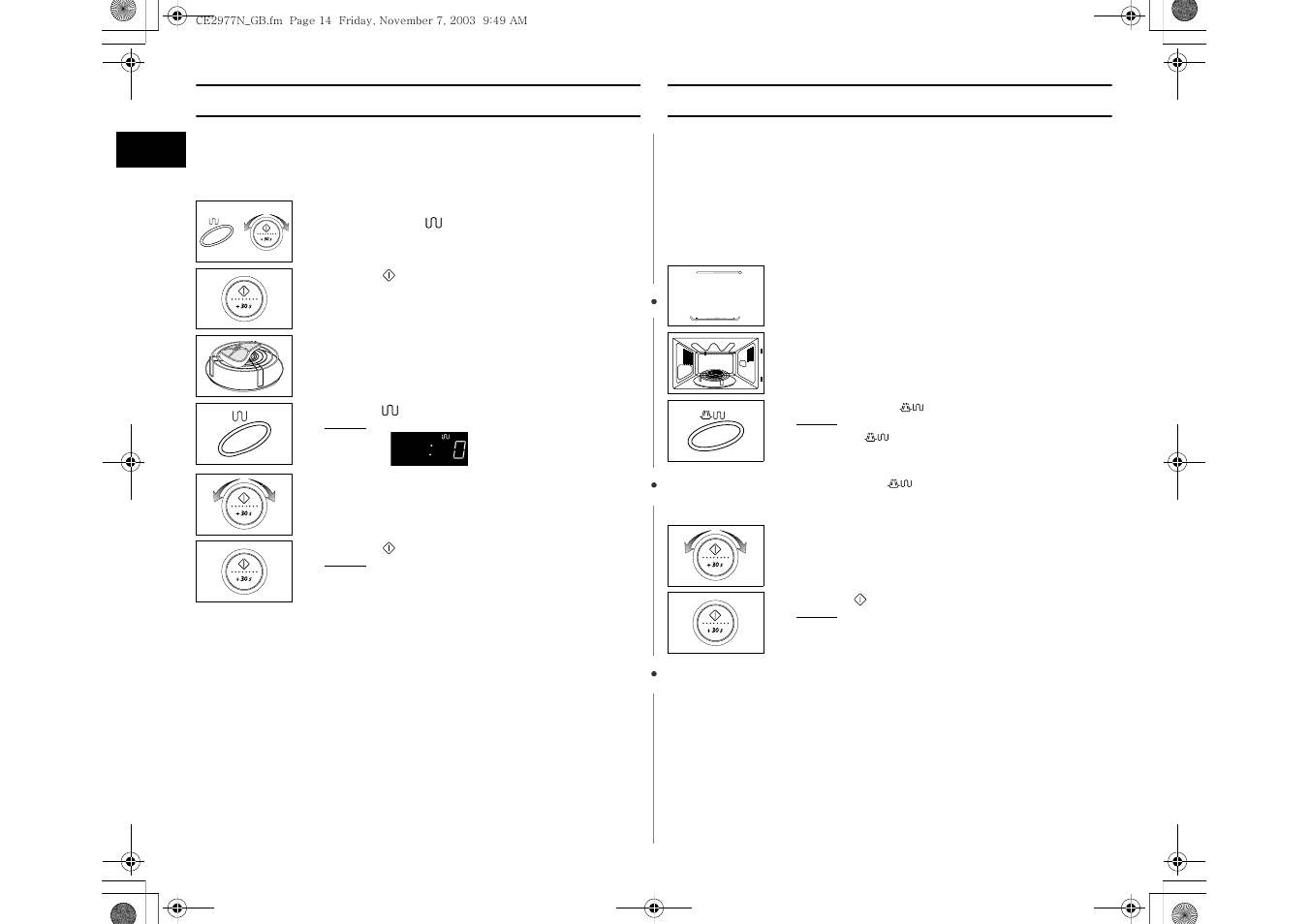 Grilling, Combining microwaves and the grill | Samsung CE2977NT User Manual | Page 14 / 24