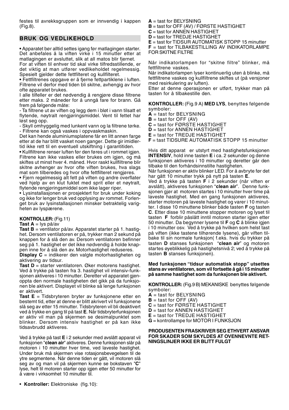 Ardo MG60-90 User Manual | Page 18 / 28