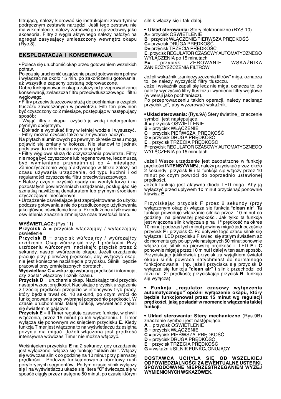 Ardo MG60-90 User Manual | Page 20 / 28