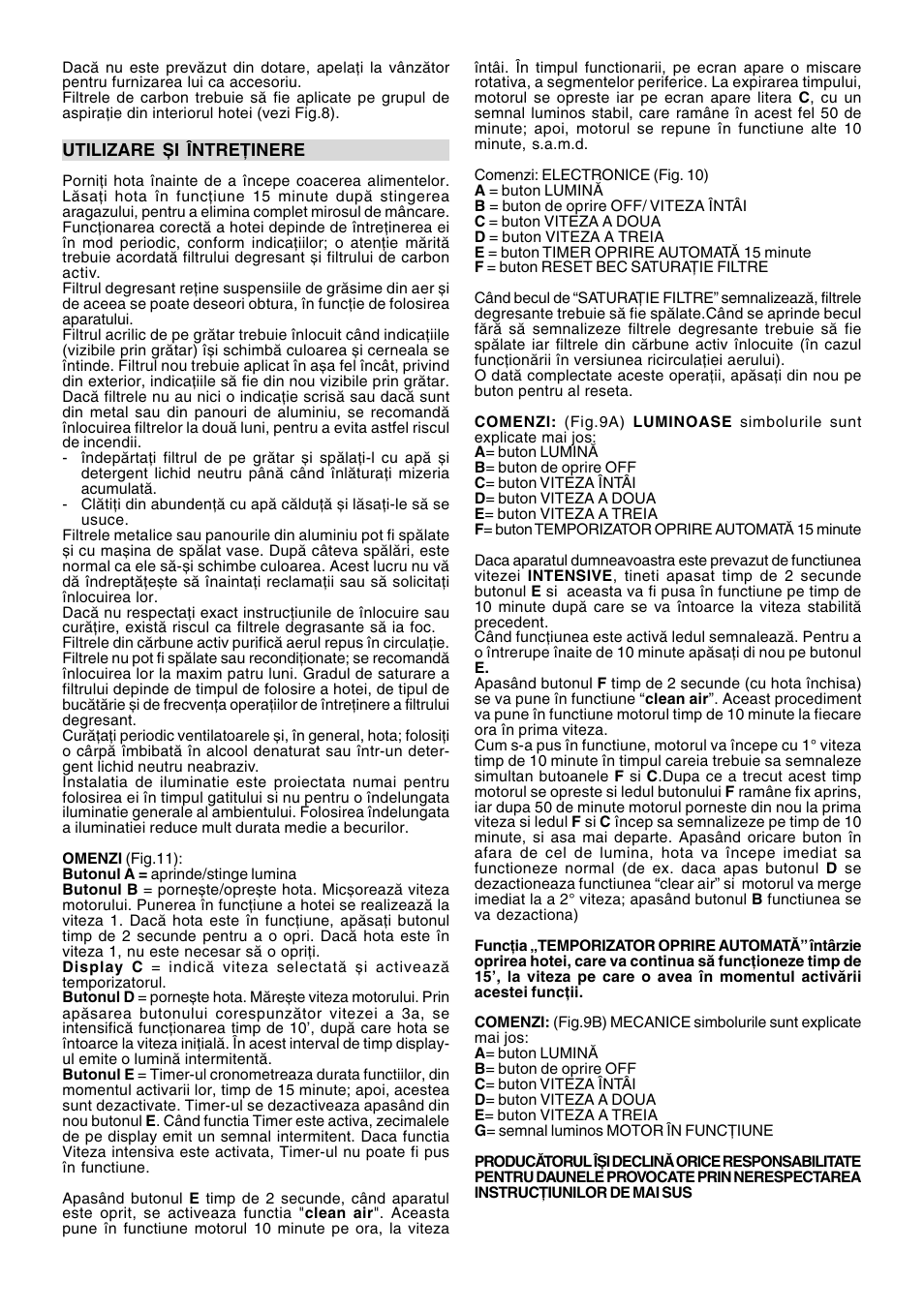Ardo MG60-90 User Manual | Page 22 / 28