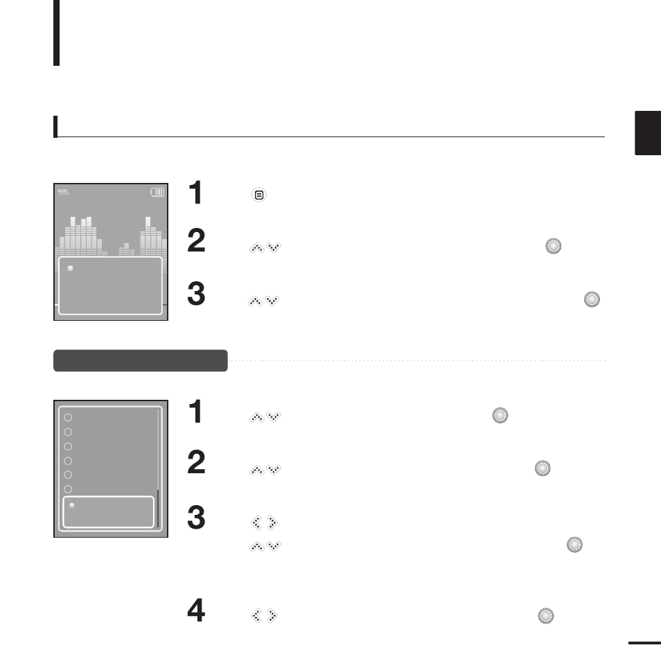 Using the music option menu | Samsung YP-K3J User Manual | Page 31 / 59