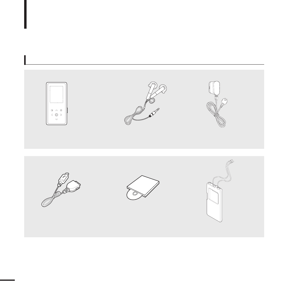 Chapter 1. preparation, Components, Checking the accessories | Samsung YP-K3J User Manual | Page 6 / 59