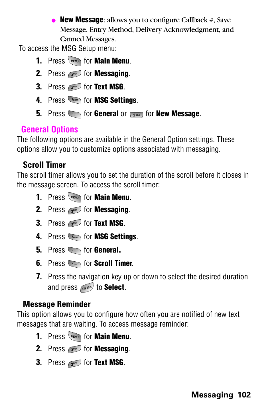General options | Samsung SCH-a600 User Manual | Page 110 / 142