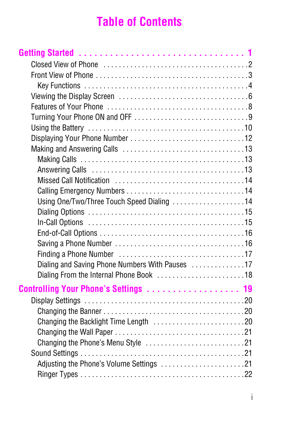 Samsung SCH-a600 User Manual | Page 4 / 142