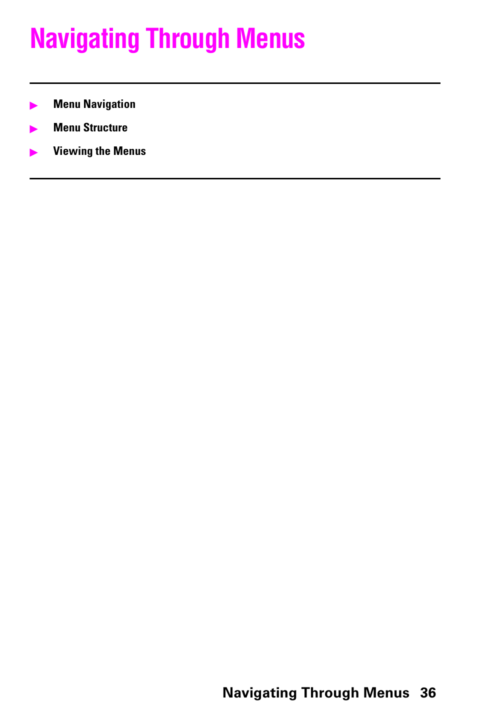Navigating through menus | Samsung SCH-a600 User Manual | Page 44 / 142