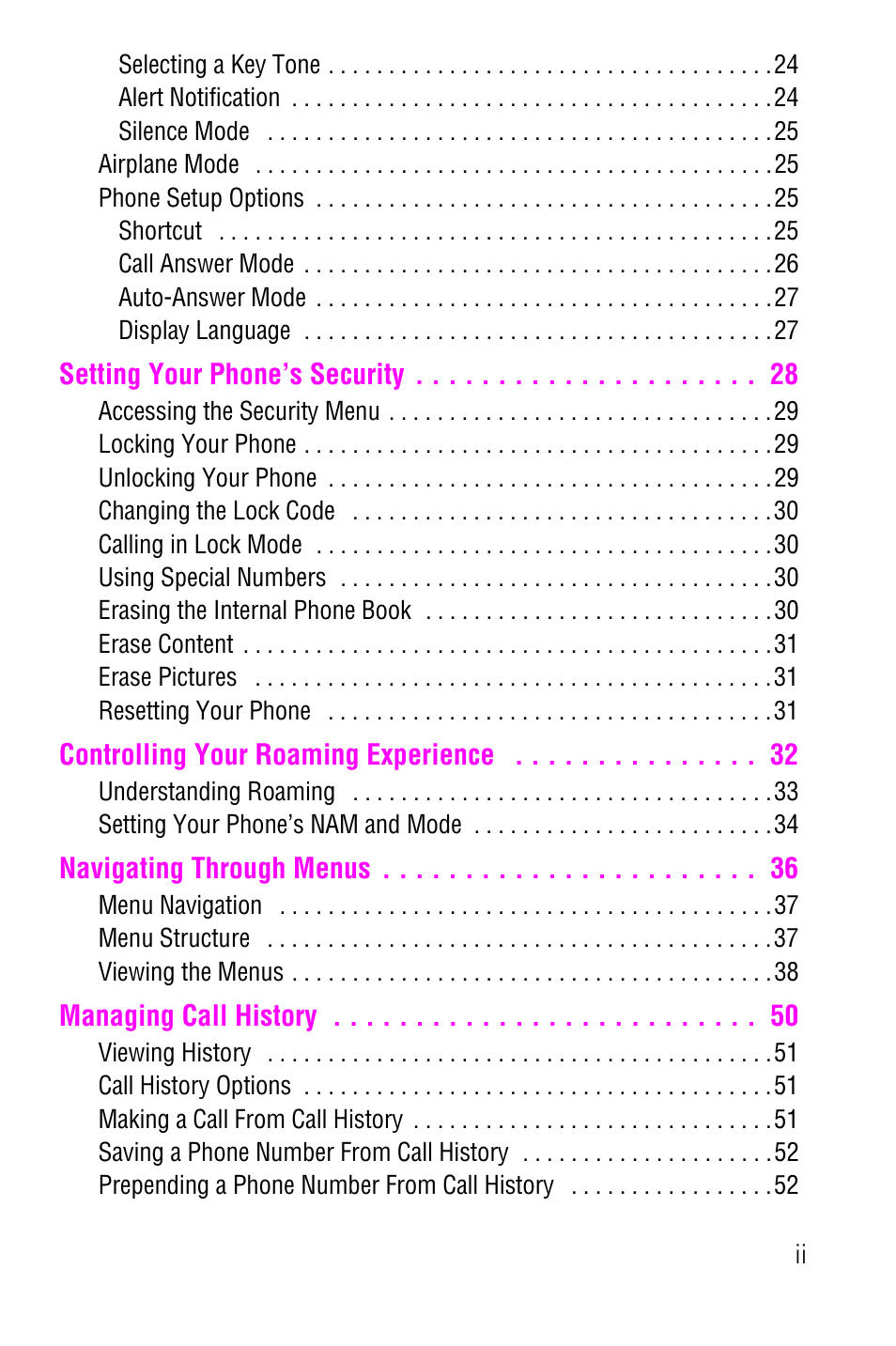 Samsung SCH-a600 User Manual | Page 5 / 142