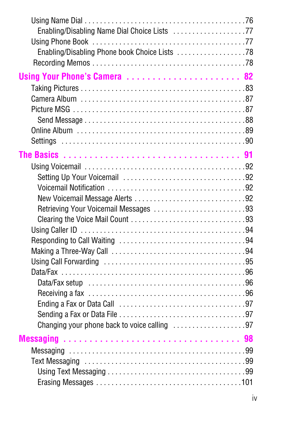 Samsung SCH-a600 User Manual | Page 7 / 142