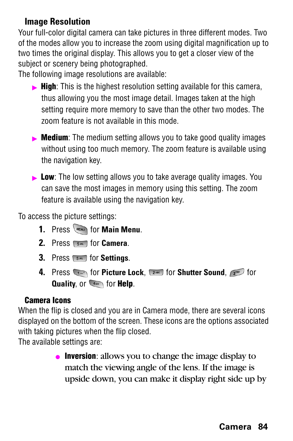 Image resolution | Samsung SCH-a600 User Manual | Page 92 / 142