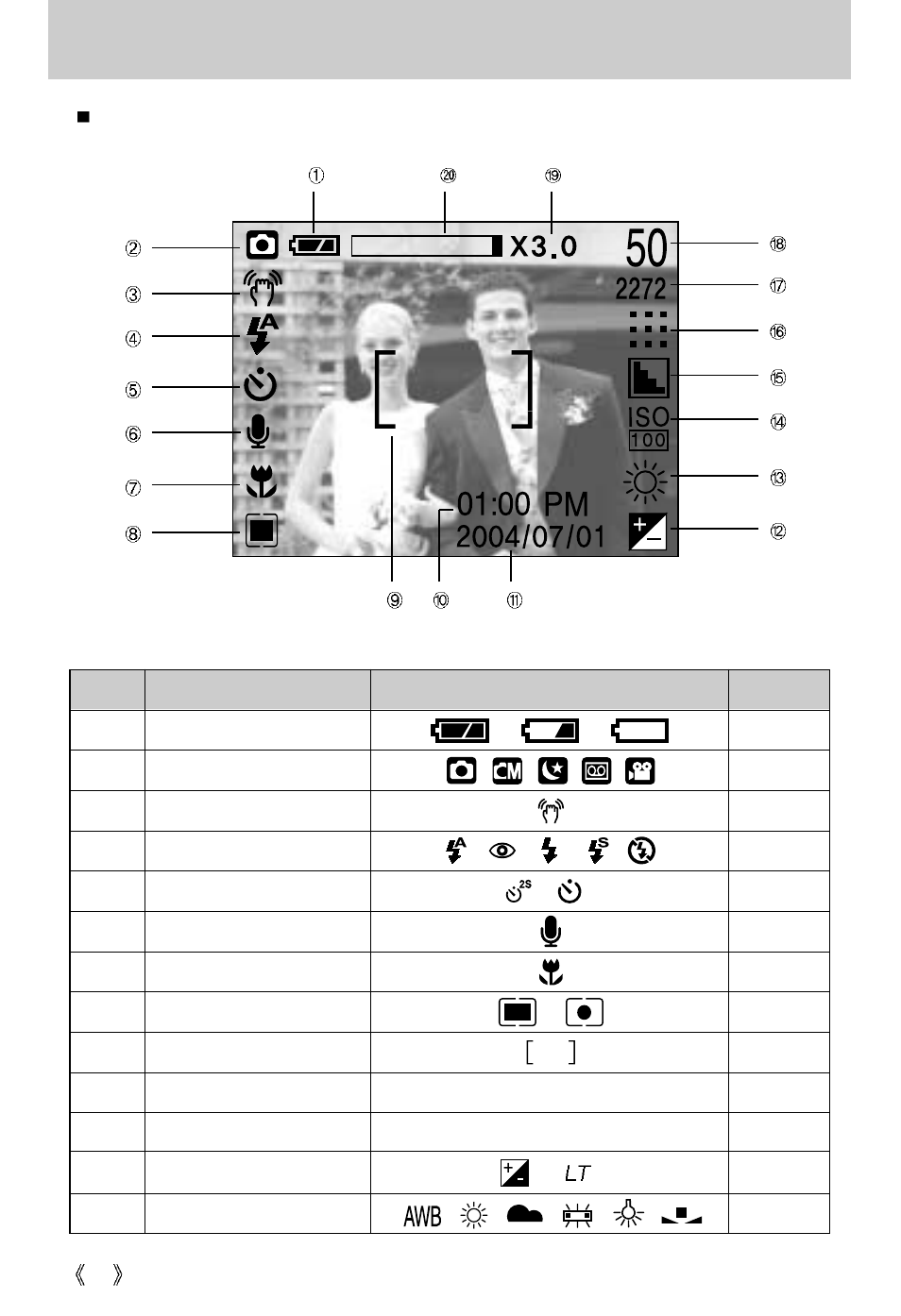 Lcd monitor indicator | Samsung Digimax U-CA User Manual | Page 20 / 128