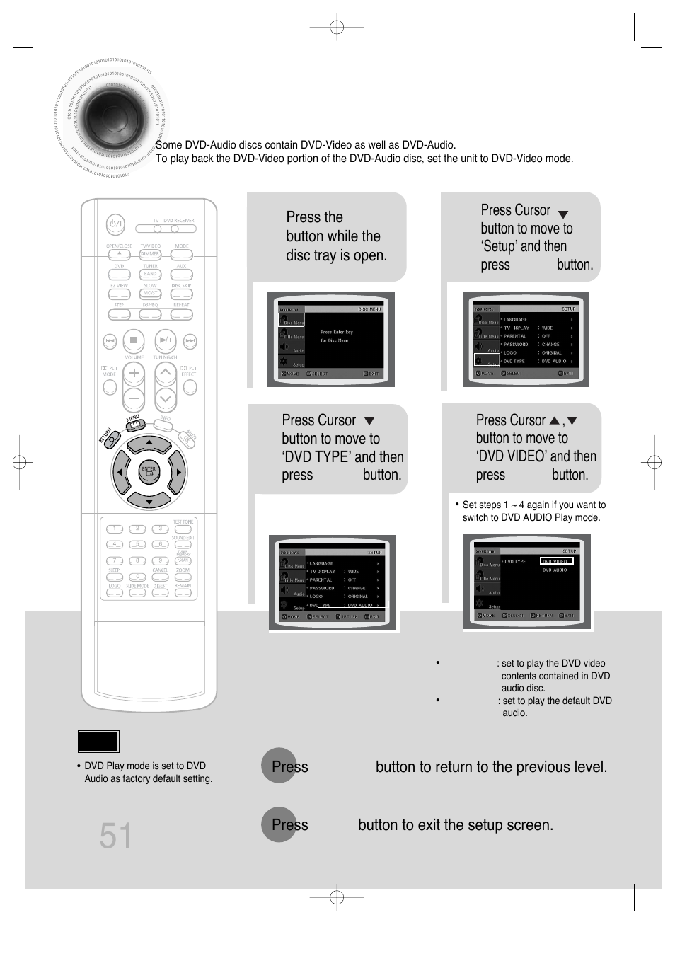 Dvd playback mode | Samsung HT-DS630T User Manual | Page 52 / 76