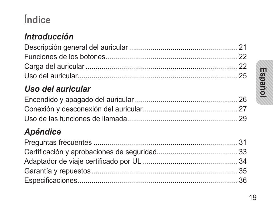 Índice | Samsung GH68-22914A User Manual | Page 22 / 39