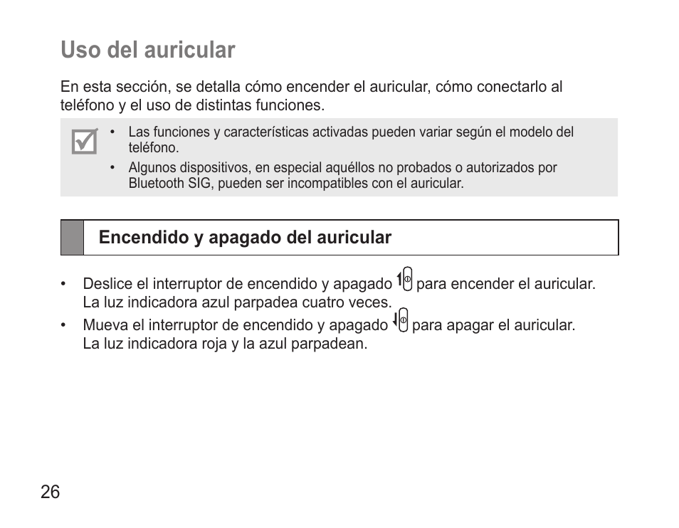 Uso.del.auricular | Samsung GH68-22914A User Manual | Page 29 / 39