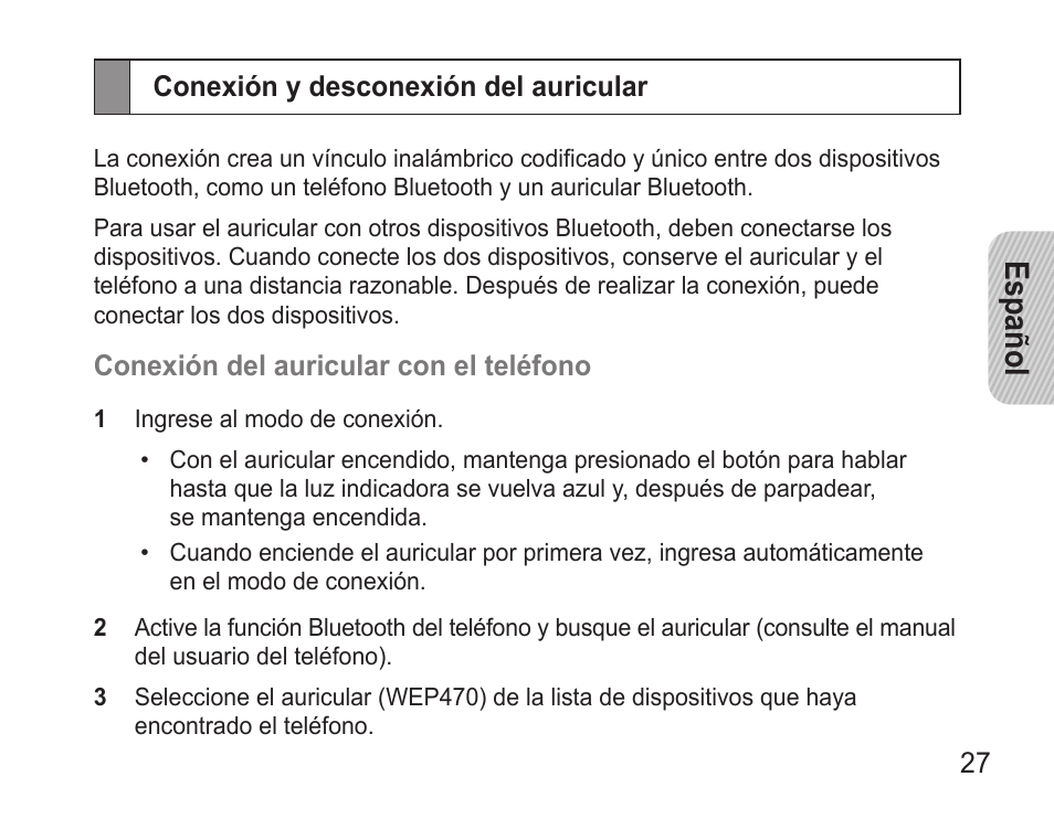 Español | Samsung GH68-22914A User Manual | Page 30 / 39