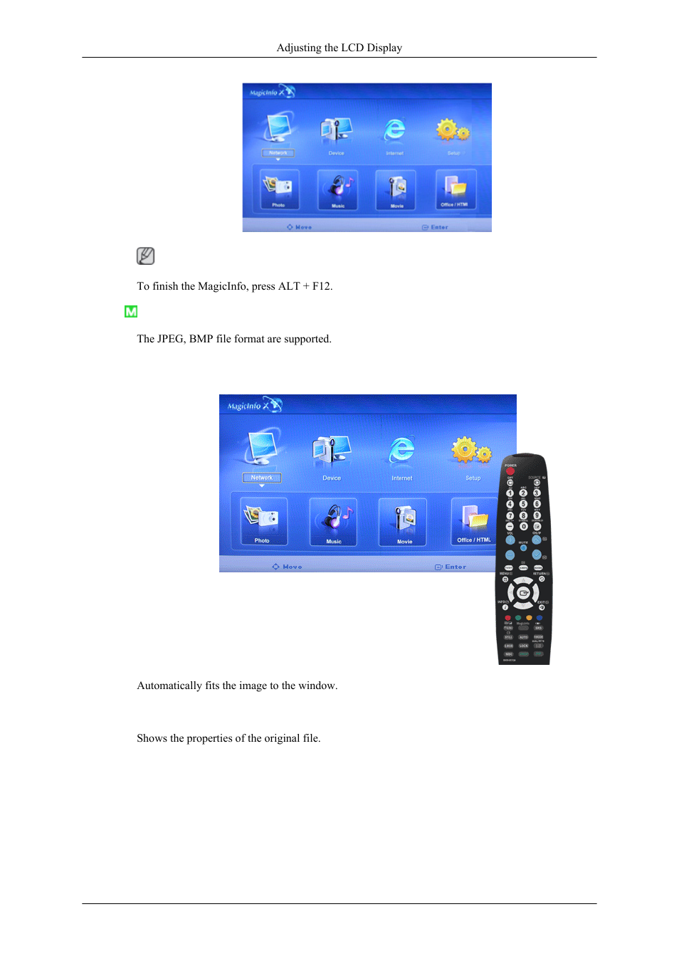 Photo, Auto, Original | Samsung 400MPN User Manual | Page 100 / 130