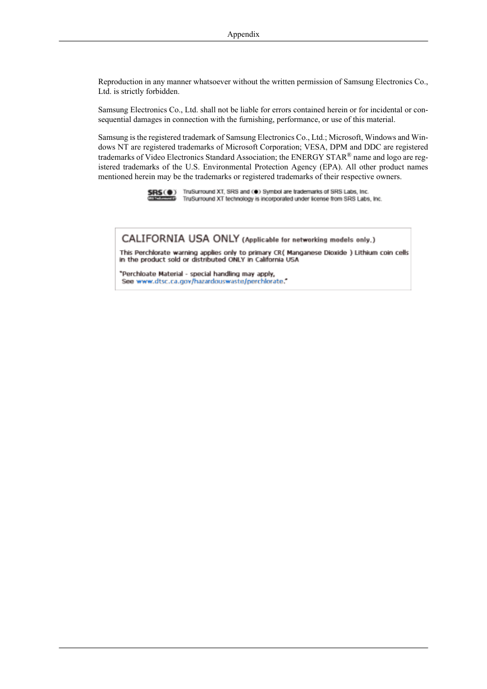 Authority | Samsung 400MPN User Manual | Page 130 / 130