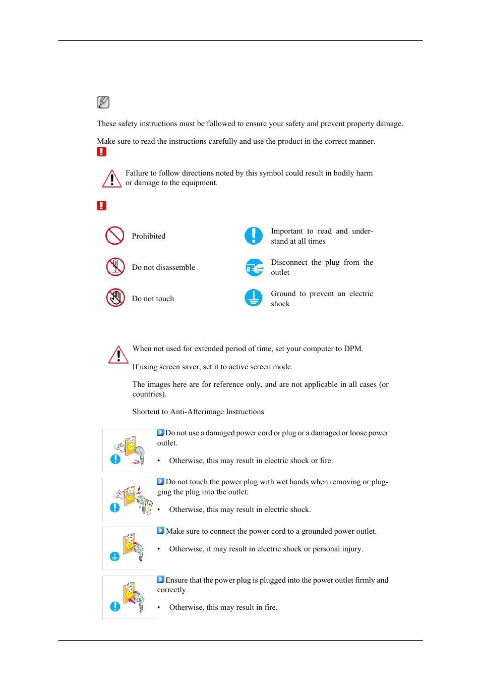 Safety instructions, Notational, Power | Samsung 400MPN User Manual | Page 2 / 130