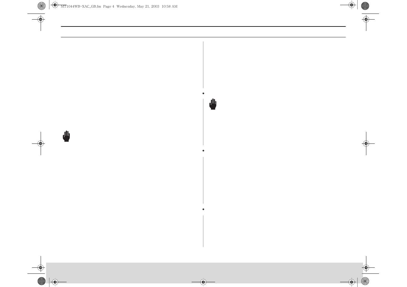 Hese, Nstructions, Warning | Samsung MT1044CB User Manual | Page 4 / 36