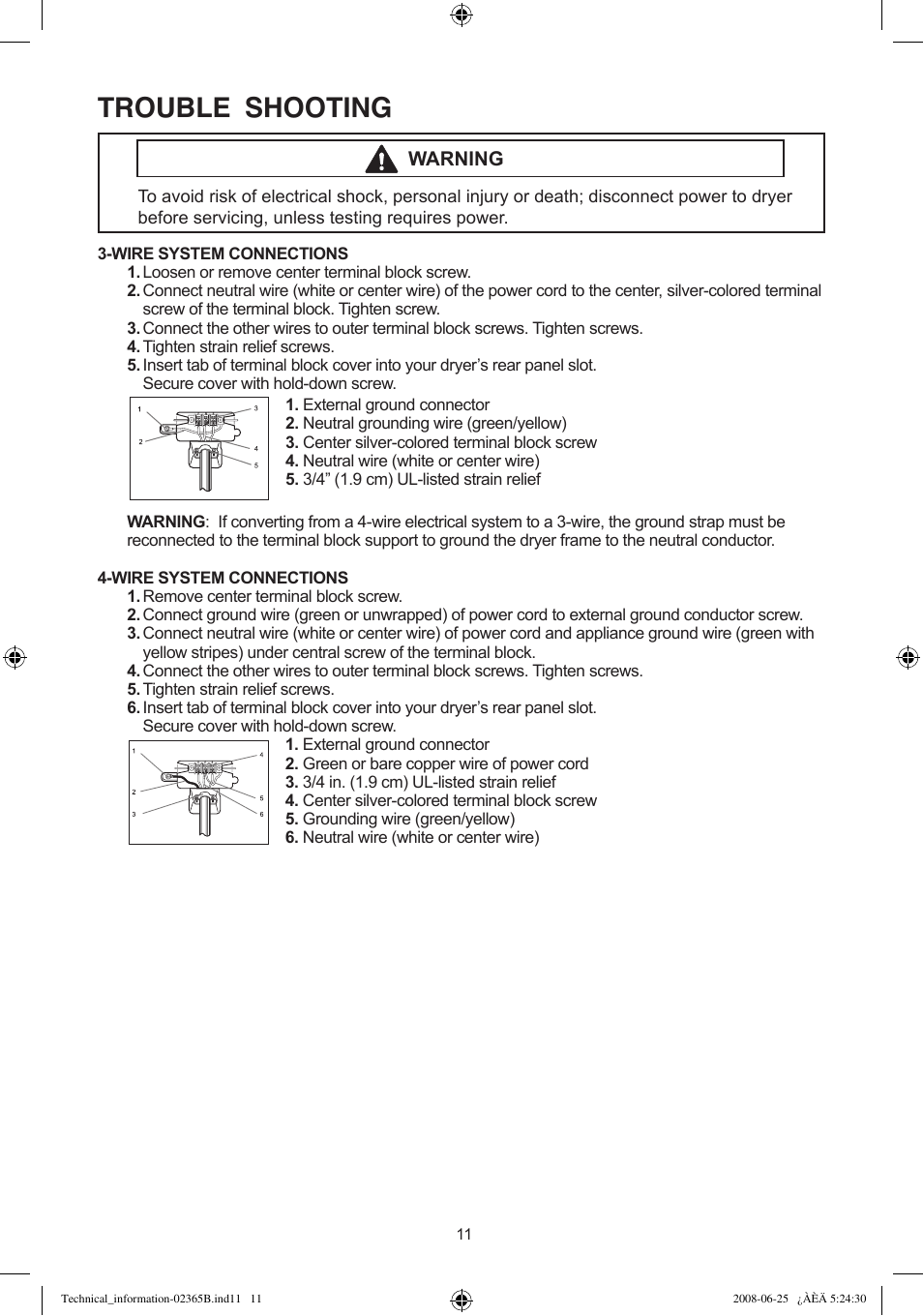 Trouble shooting | Samsung DV438. User Manual | Page 11 / 12