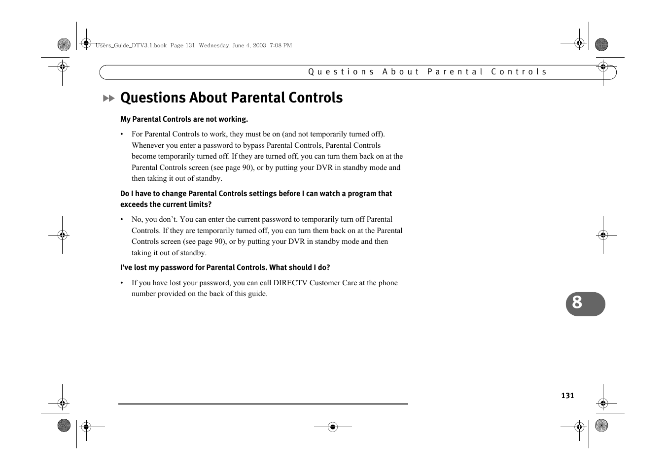 Questions about parental controls | Samsung SIR-S4080R User Manual | Page 140 / 175
