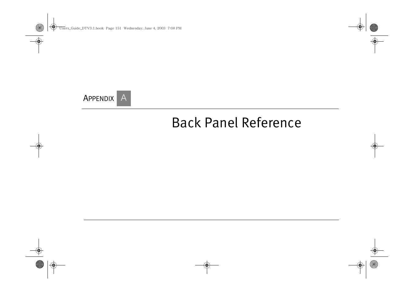 Appendix a back panel reference, Back panel reference | Samsung SIR-S4080R User Manual | Page 160 / 175