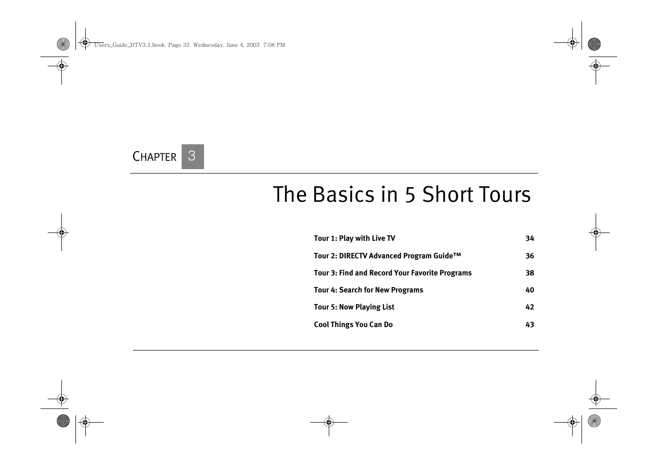 Chapter 3 the basics in 5 short tours, The basics in 5 short tours | Samsung SIR-S4080R User Manual | Page 42 / 175