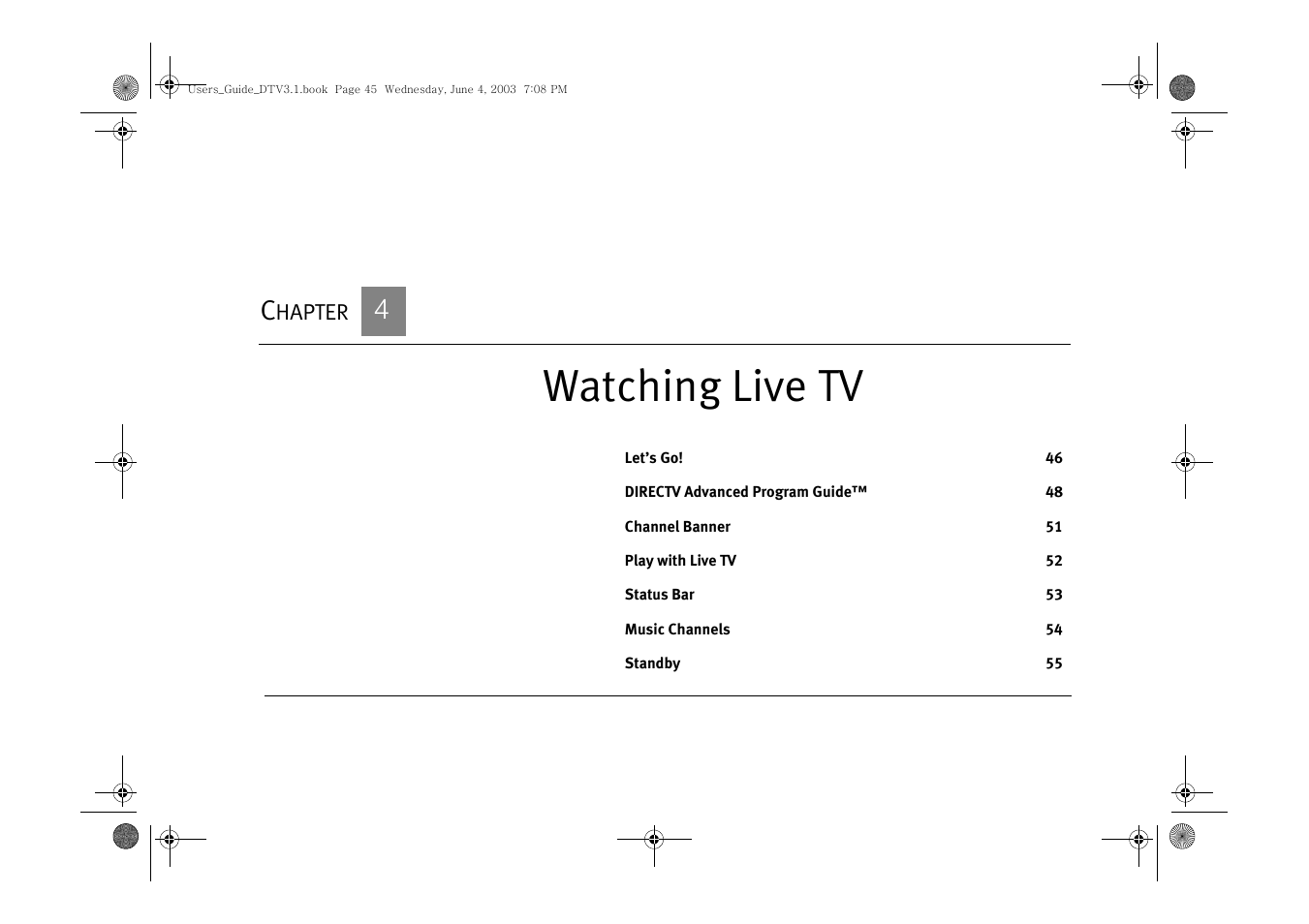 Chapter 4 watching live tv, Watching live tv | Samsung SIR-S4080R User Manual | Page 54 / 175