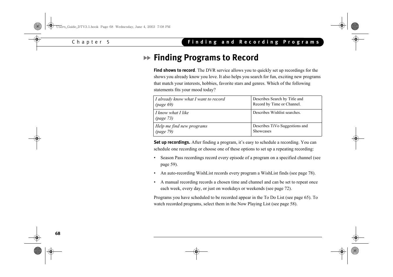 Finding programs to record | Samsung SIR-S4080R User Manual | Page 77 / 175